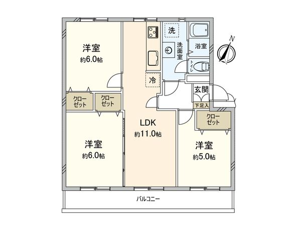 藤沢立石ハイツ G棟 間取図(平面図) 藤沢立石ハイツ G棟 間取図(平面図)