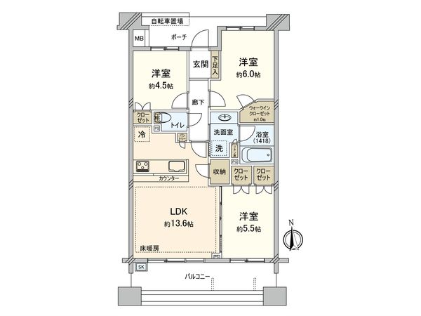 パークホームズ藤沢鵠沼 間取図(平面図) パークホームズ藤沢鵠沼 間取図(平面図)