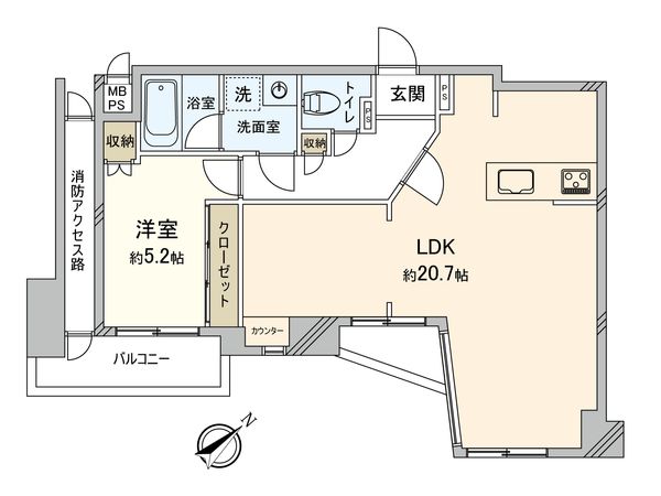 コムーネ湘南藤沢 間取図(平面図) 間取図(平面図)