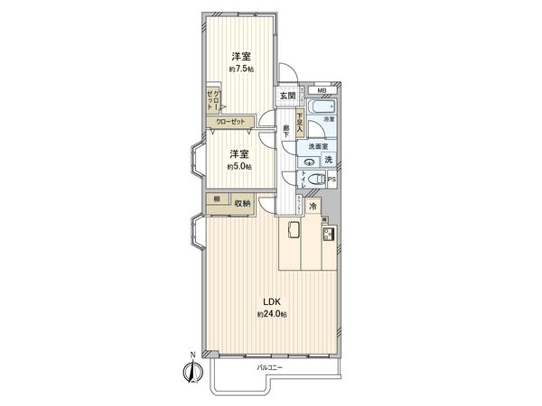 ライオンズマンション鎌倉 間取図(平面図) 間取図(平面図)