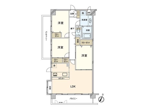 シティコート鵠沼 間取図(平面図) 間取図(平面図)