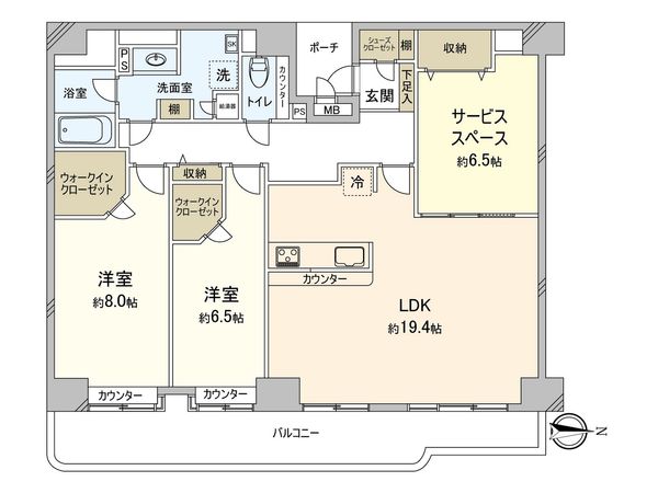 ダイアパレス湘南片瀬山 間取図(平面図)