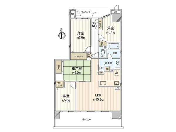 ココタウンヒルトップマリーナ 間取図(平面図) ココタウンヒルトップマリーナ 間取図(平面図)