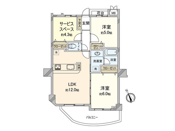 メディウス藤沢 間取図(平面図)