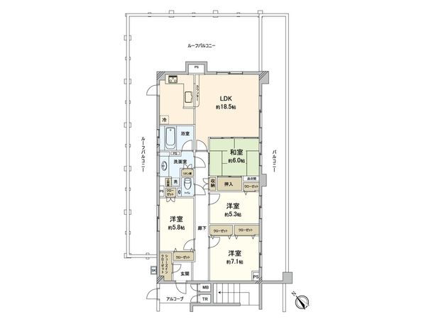 びゅうパルク湘南本鵠沼 間取図(平面図) 間取図(平面図)
