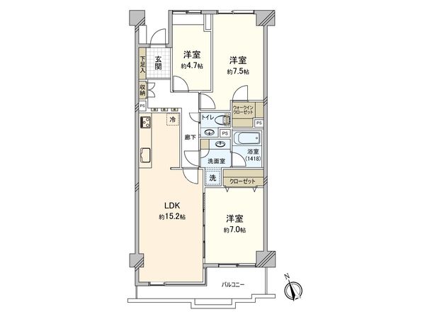 藤和江ノ島ホームズステージ Ⅱ 間取図(平面図)