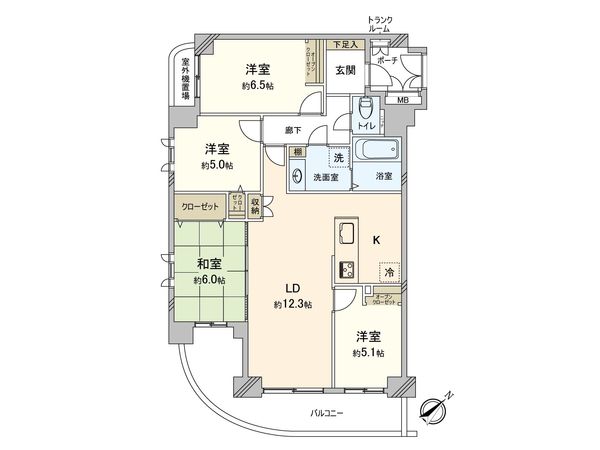 サンヴェール藤沢 間取図(平面図)