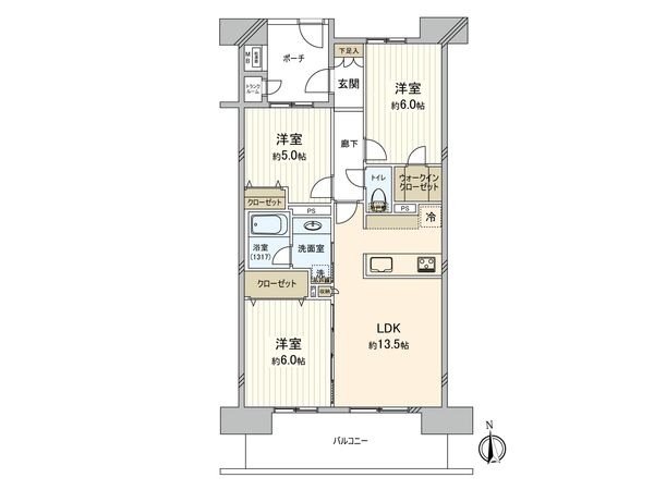 ロータリーパレス藤沢見晴らしの丘 間取図(平面図) 間取図(平面図)
