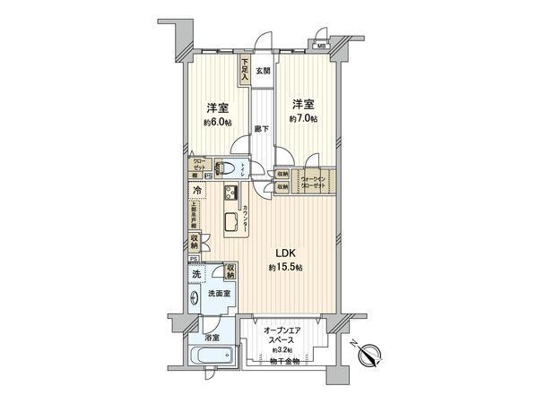 グランシティ湘南海岸マリナージュスクエア 間取図(平面図) 間取図(平面図)