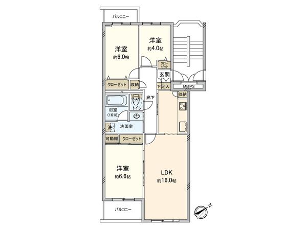 湘南ニューライフ 間取図(平面図)