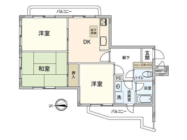 ライオンズマンション藤沢第2 間取図(平面図) ライオンズマンション藤沢第2 間取図(平面図)