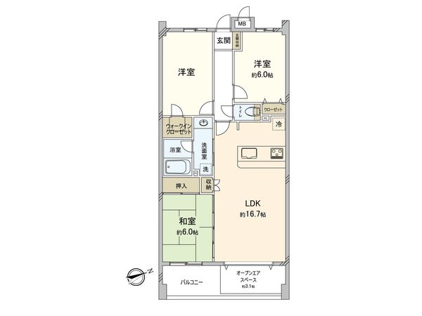 グランシティ湘南江ノ島 間取図(平面図) グランシティ湘南江ノ島 間取図(平面図)
