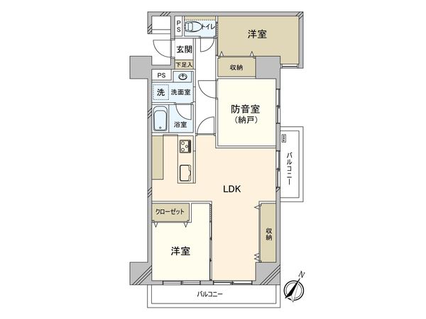 サニープラザ平塚 間取図(平面図)