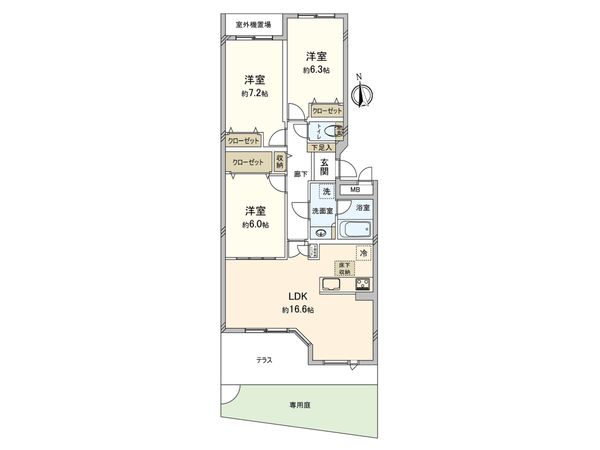 藤沢シティハウス 間取図(平面図) 藤沢シティハウス 間取図(平面図)