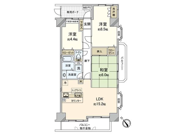 シーサイド片瀬江ノ島 間取図(平面図) シーサイド片瀬江ノ島 間取図(平面図)
