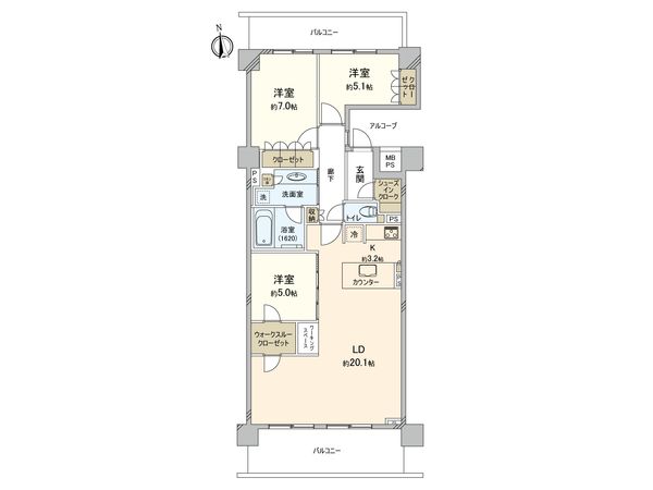 ライオンズ湘南藤沢グランフォート 間取図(平面図) ライオンズ湘南藤沢グランフォート 間取図(平面図)