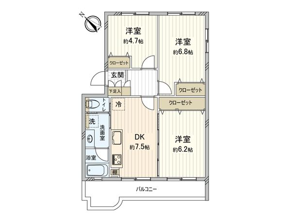 サンコーポ藤沢 間取図(平面図) 間取図(平面図)