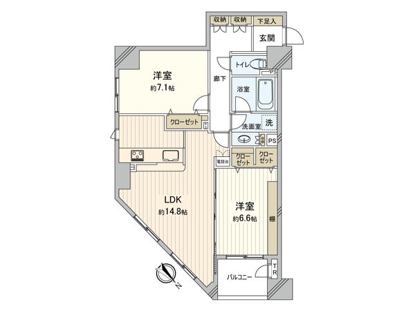 グラン・アルベーラ横濱・関内 間取図(平面図) 間取図(平面図)