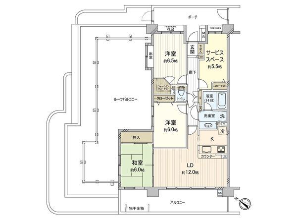 ダイアパレスパークサイド藤沢 間取図(平面図) ダイアパレスパークサイド藤沢 間取図(平面図)