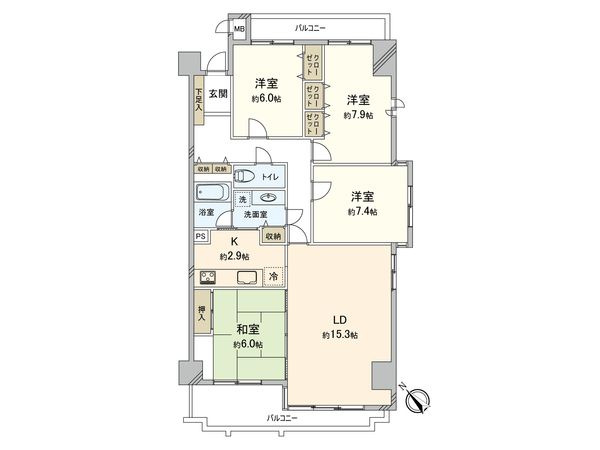 藤和江ノ島ホームズステージ Ⅱ 間取図(平面図) 藤和江ノ島ホームズステージ Ⅱ 間取図(平面図)