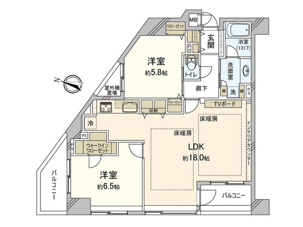 ダイアパレス湘南藤沢Ⅱ 間取図(平面図) ダイアパレス湘南藤沢Ⅱ 間取図(平面図)