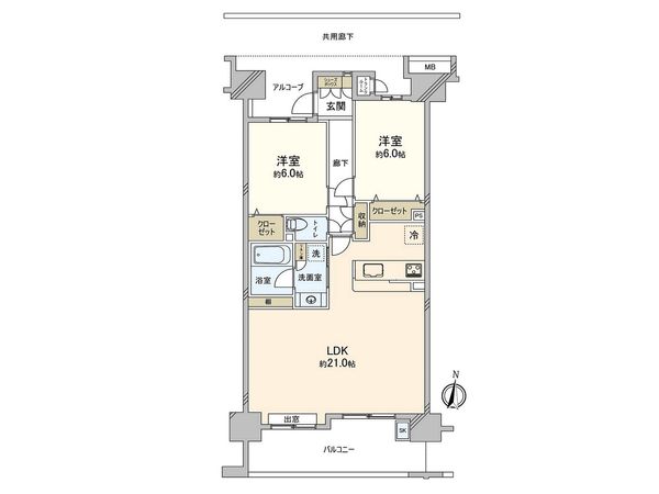 ココタウンヒルトップマリーナ 間取図(平面図) ココタウンヒルトップマリーナ 間取図(平面図)