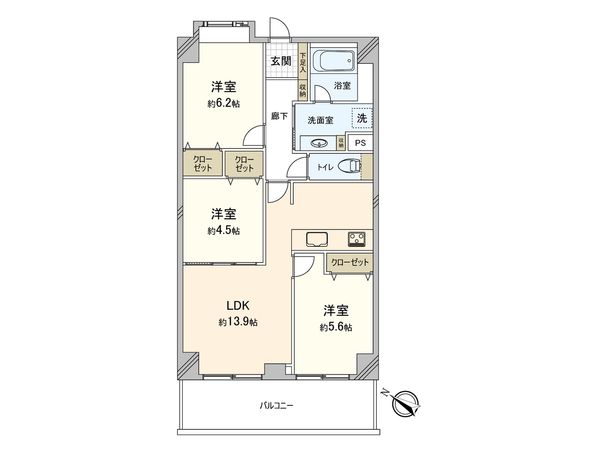 グランドメゾン藤沢 間取図(平面図) グランドメゾン藤沢 間取図(平面図)