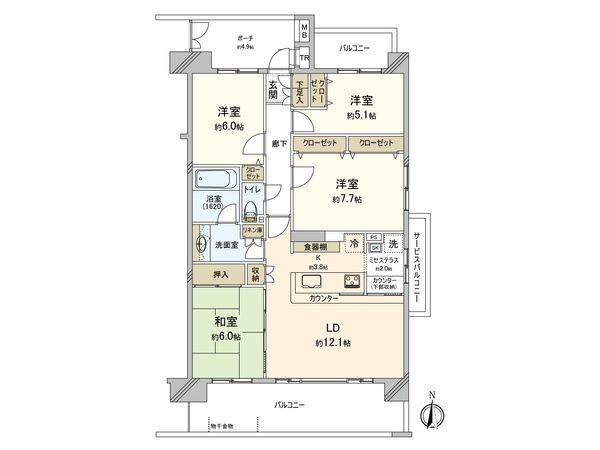 ロータリーパレス藤沢 間取図(平面図) ロータリーパレス藤沢 間取図(平面図)