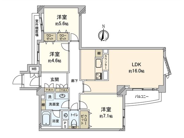 グランドメゾン鵠沼海岸 間取図(平面図) グランドメゾン鵠沼海岸 間取図(平面図)