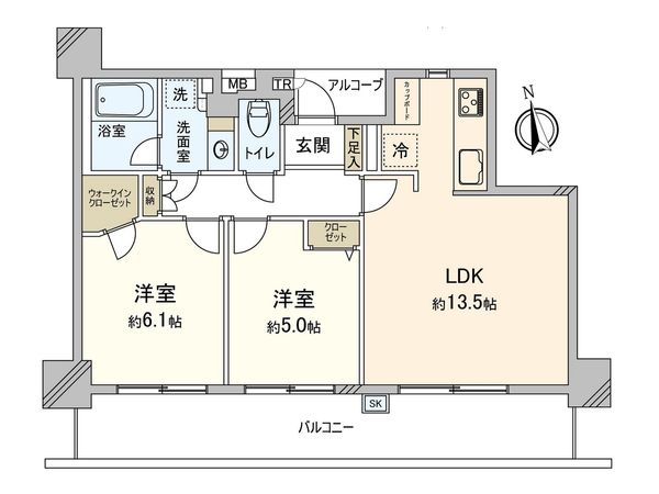 藤和シティホームズ南藤沢 間取図(平面図) 藤和シティホームズ南藤沢 間取図(平面図)