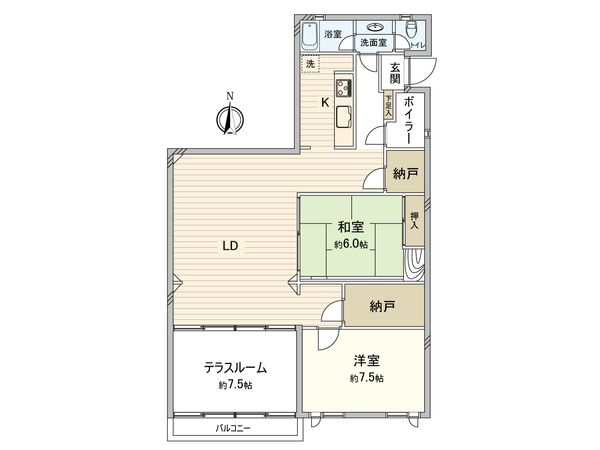 片瀬ロジュマン 間取図(平面図) 片瀬ロジュマン 間取図(平面図)