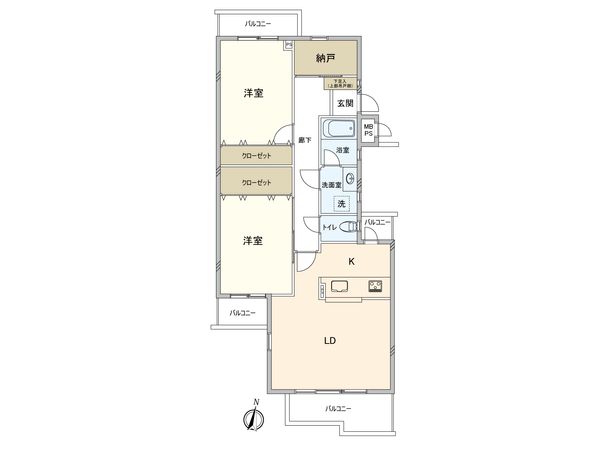 ライオンズガーデン茅ヶ崎2番館 間取図(平面図) ライオンズガーデン茅ヶ崎2番館 間取図(平面図)