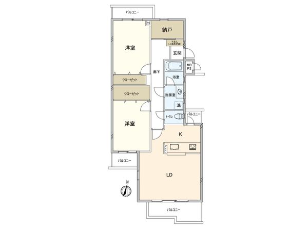 ライオンズガーデン茅ヶ崎2番館 間取図(平面図) ライオンズガーデン茅ヶ崎2番館 間取図(平面図)