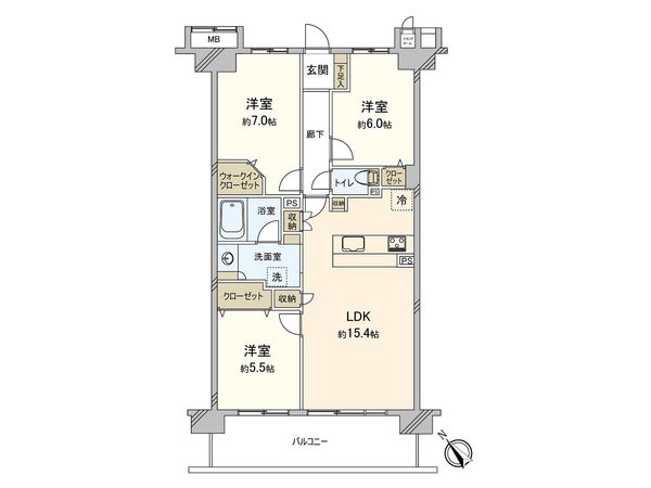 グレーシアパーク藤沢善行サザンフォート 間取図(平面図) グレーシアパーク藤沢善行サザンフォート 間取図(平面図)
