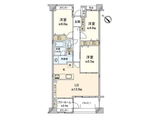 藤沢パーク・ホームズブロードマーク 間取図(平面図) 藤沢パーク・ホームズブロードマーク 間取図(平面図)