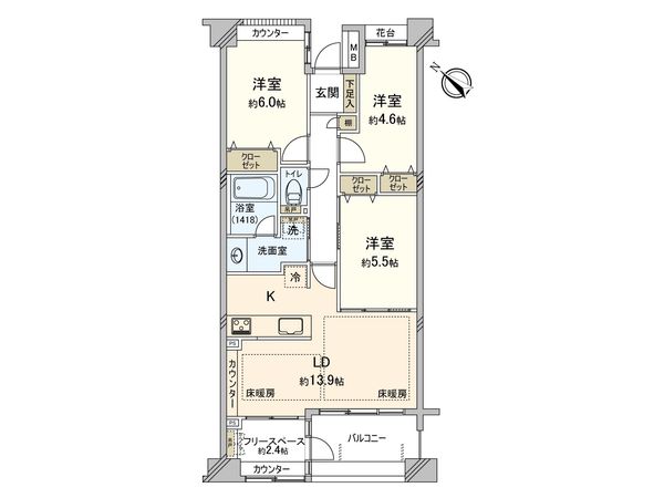 藤沢パーク・ホームズブロードマーク 間取図(平面図) 藤沢パーク・ホームズブロードマーク 間取図(平面図)