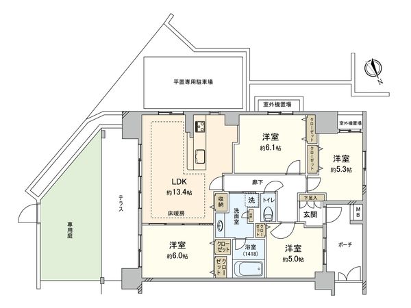 ザ・フロント湘南藤沢 間取図(平面図) 間取図(平面図)