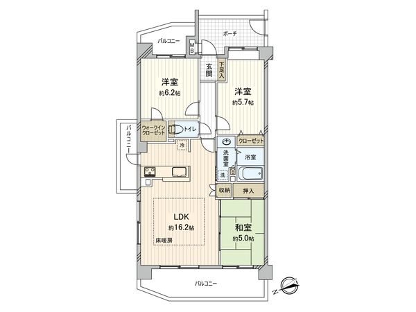 サンクレイドル湘南藤沢インシェナーレ 間取図(平面図)