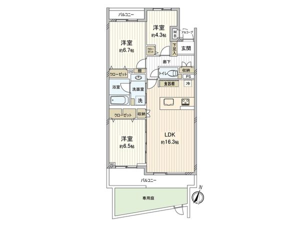 藤和鵠沼海岸ホームズ ガーデンステージ 間取図(平面図) 藤和鵠沼海岸ホームズ ガーデンステージ 間取図(平面図)