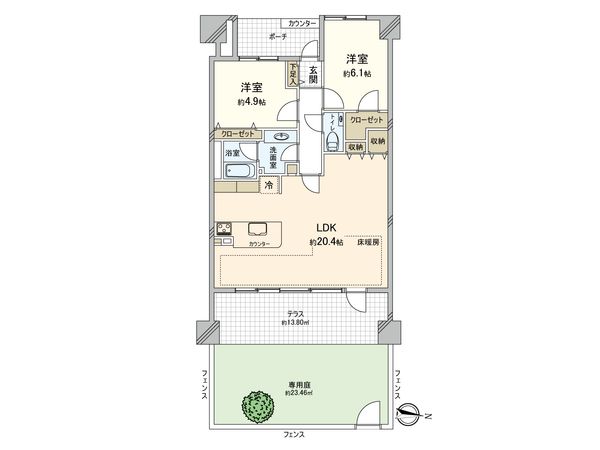 シーサイドコート湘南海岸公園 間取図(平面図) 間取図(平面図)