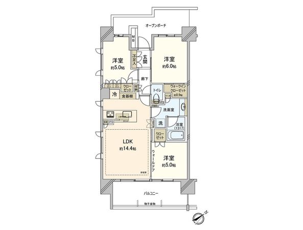 パークホームズ藤沢セントラルアリーナ 間取図(平面図) パークホームズ藤沢セントラルアリーナ 間取図(平面図)