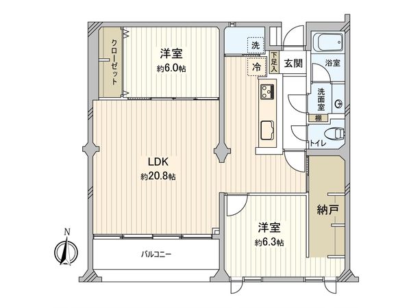 片瀬ロジュマン 間取図(平面図) 間取図(平面図)