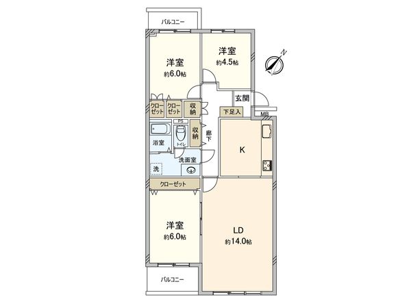 湘南ニューライフ 間取図(平面図)