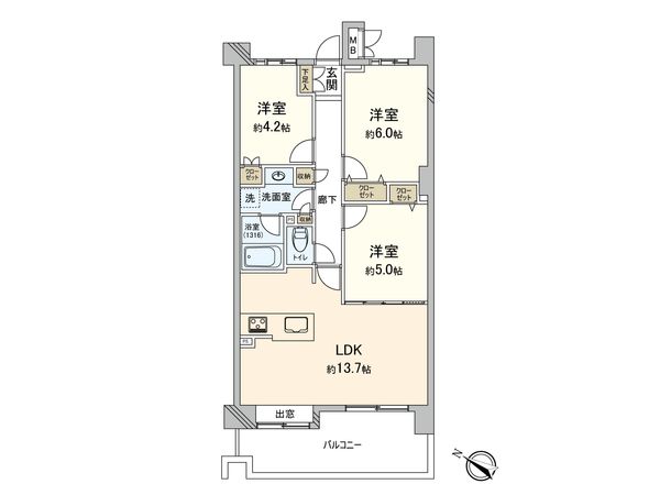 エンゼルブレッサ藤沢善行 間取図(平面図) エンゼルブレッサ藤沢善行 間取図(平面図)