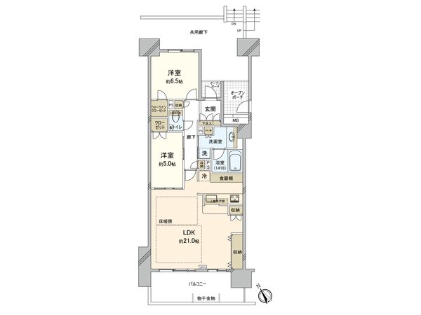プラウド鵠沼橘 間取図(平面図) プラウド鵠沼橘 間取図(平面図)