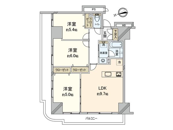 リラシティ藤沢 間取図(平面図)