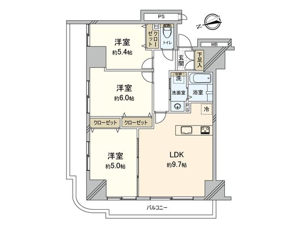 リラシティ藤沢 間取図(平面図) リラシティ藤沢 間取図(平面図)