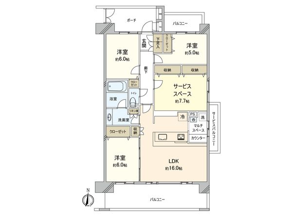 ロータリーパレス藤沢 間取図(平面図) 間取図(平面図)