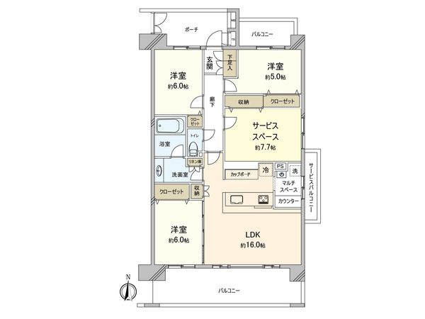 ロータリーパレス藤沢 間取図(平面図)