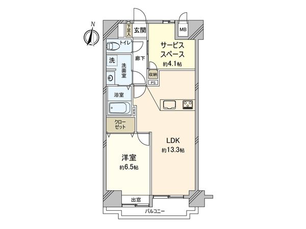 ライオンズマンション藤沢鵠沼 間取図(平面図)